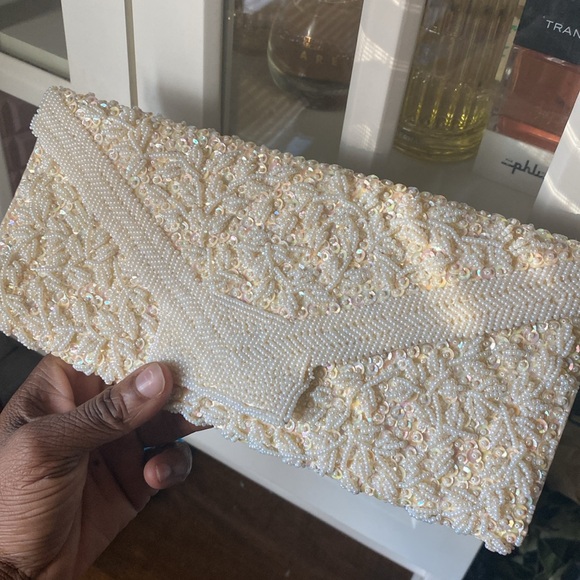 Clutch hand beaded with Italian beads - Picture 3 of 6